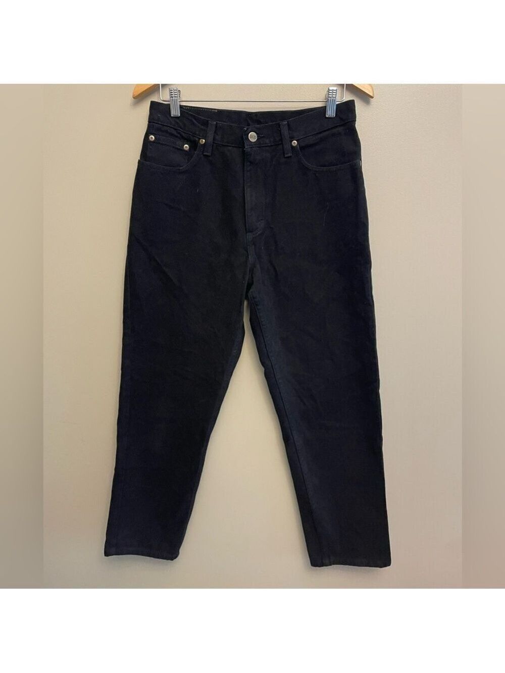 LL Bean Double L Classic Fit Black Pants Size 12P
